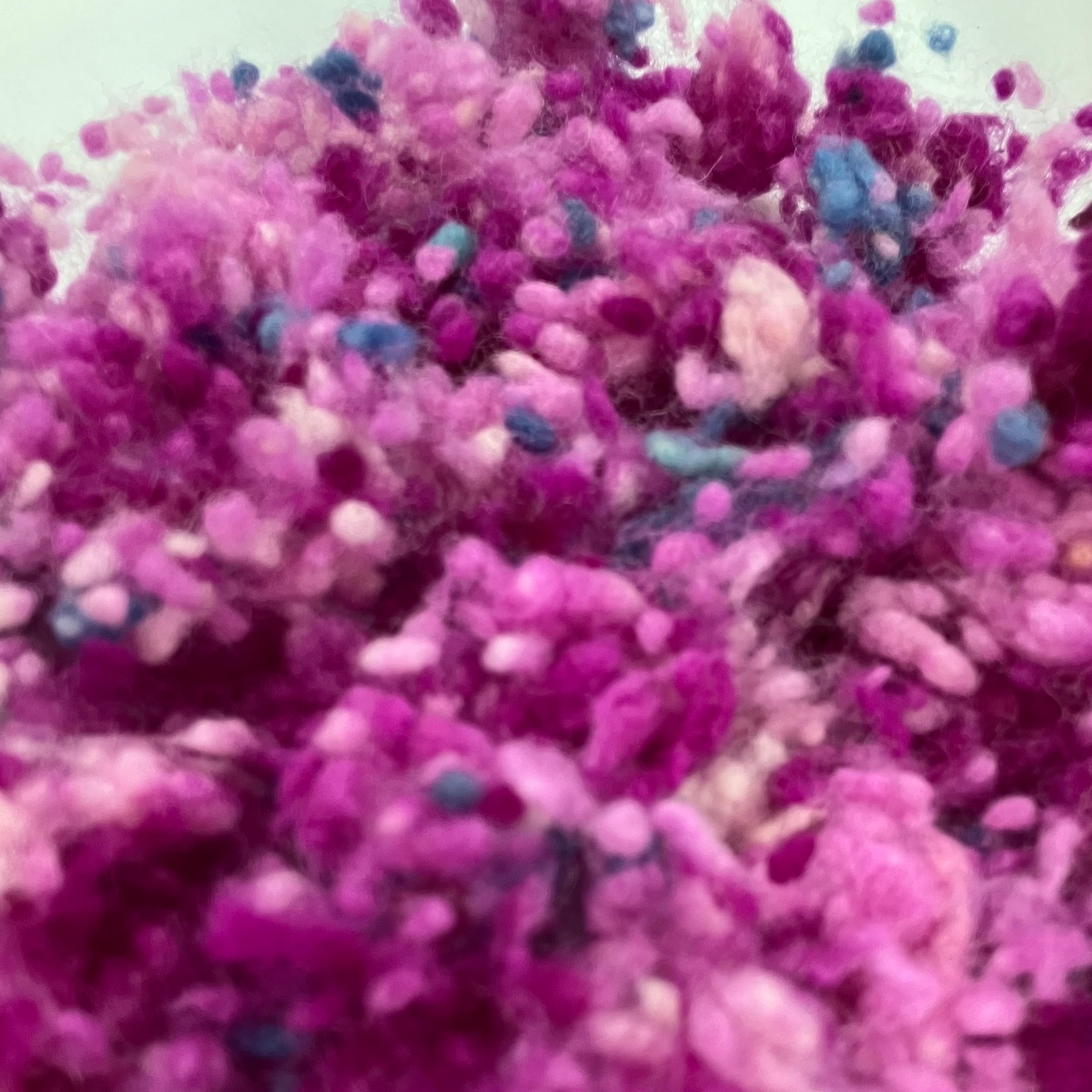 多色染めネップネップ　紫系 20g