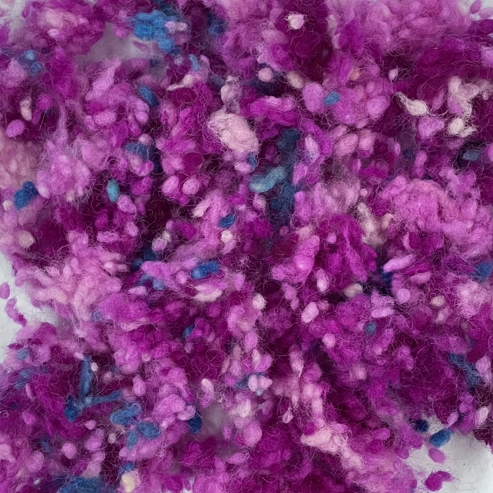 多色染めネップネップ　紫系 20g