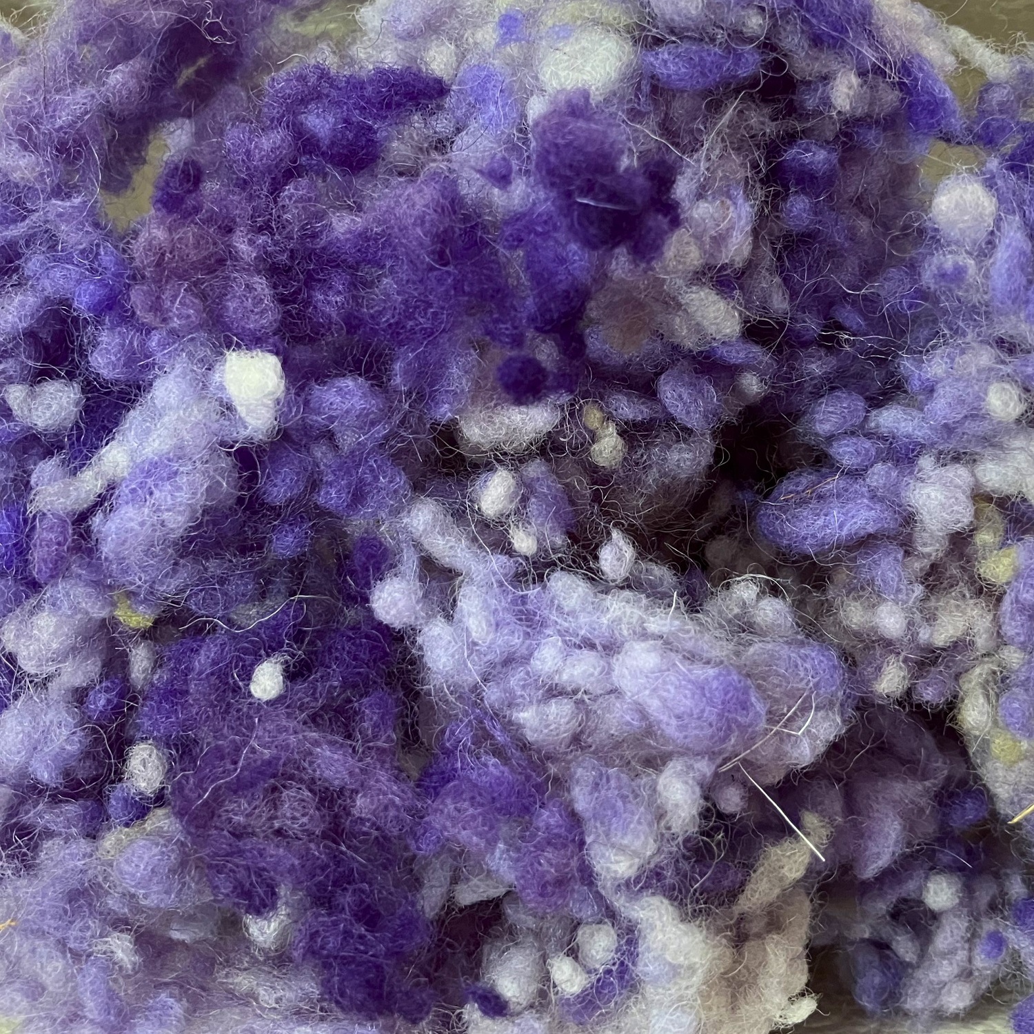 多色染めネップネップ　紫系 20g