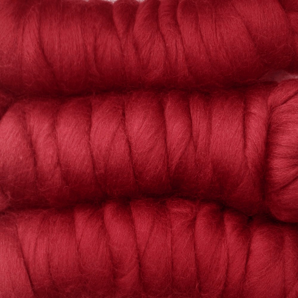 金の羊染めメリノウール 64's スカーレット
