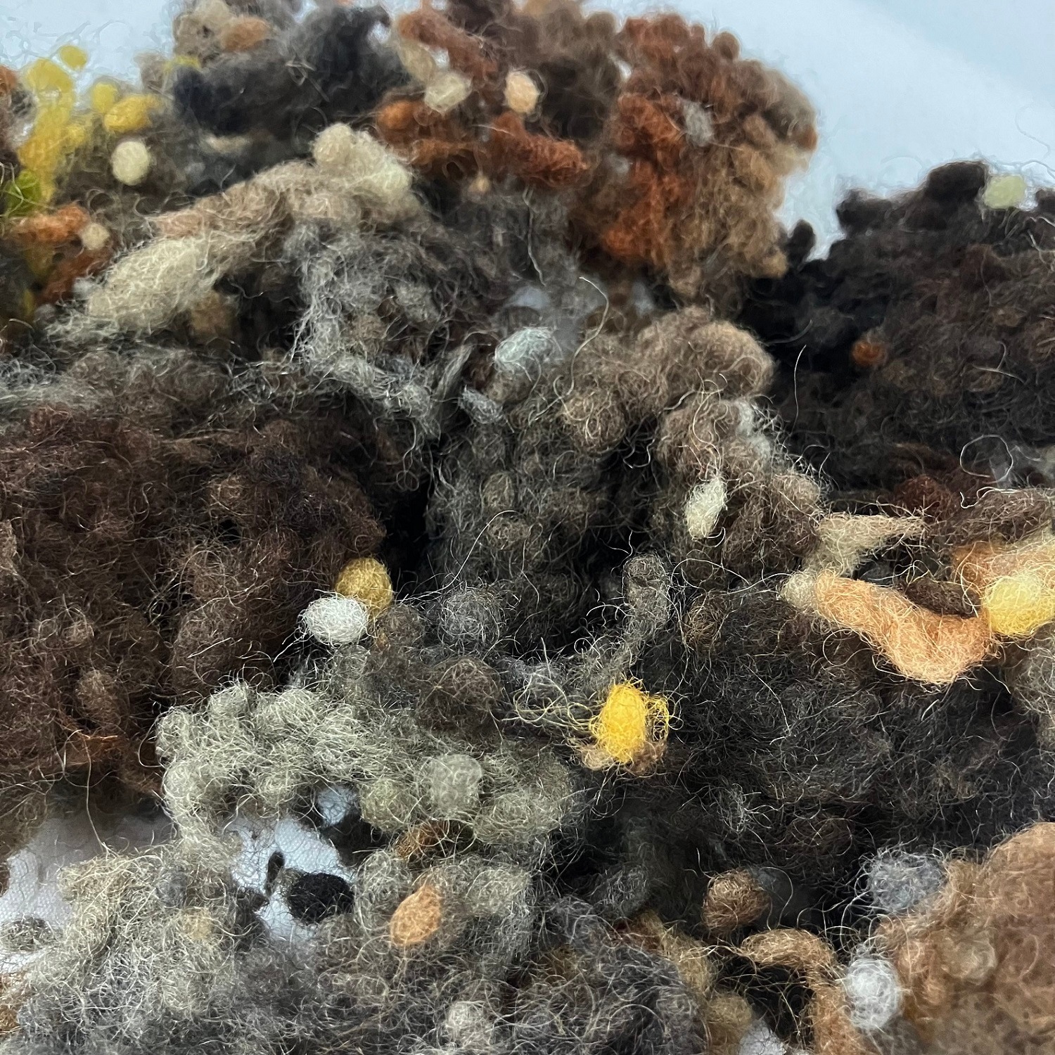 多色染めネップネップ　茶系 20g　