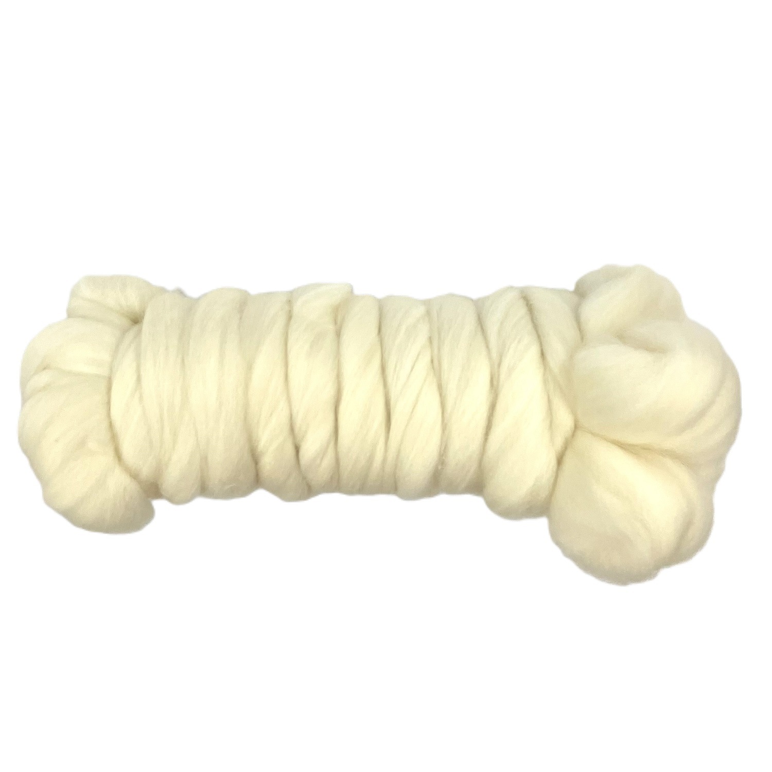 ソックウールトップ　白（生成り）メリノウール70% ナイロン30%