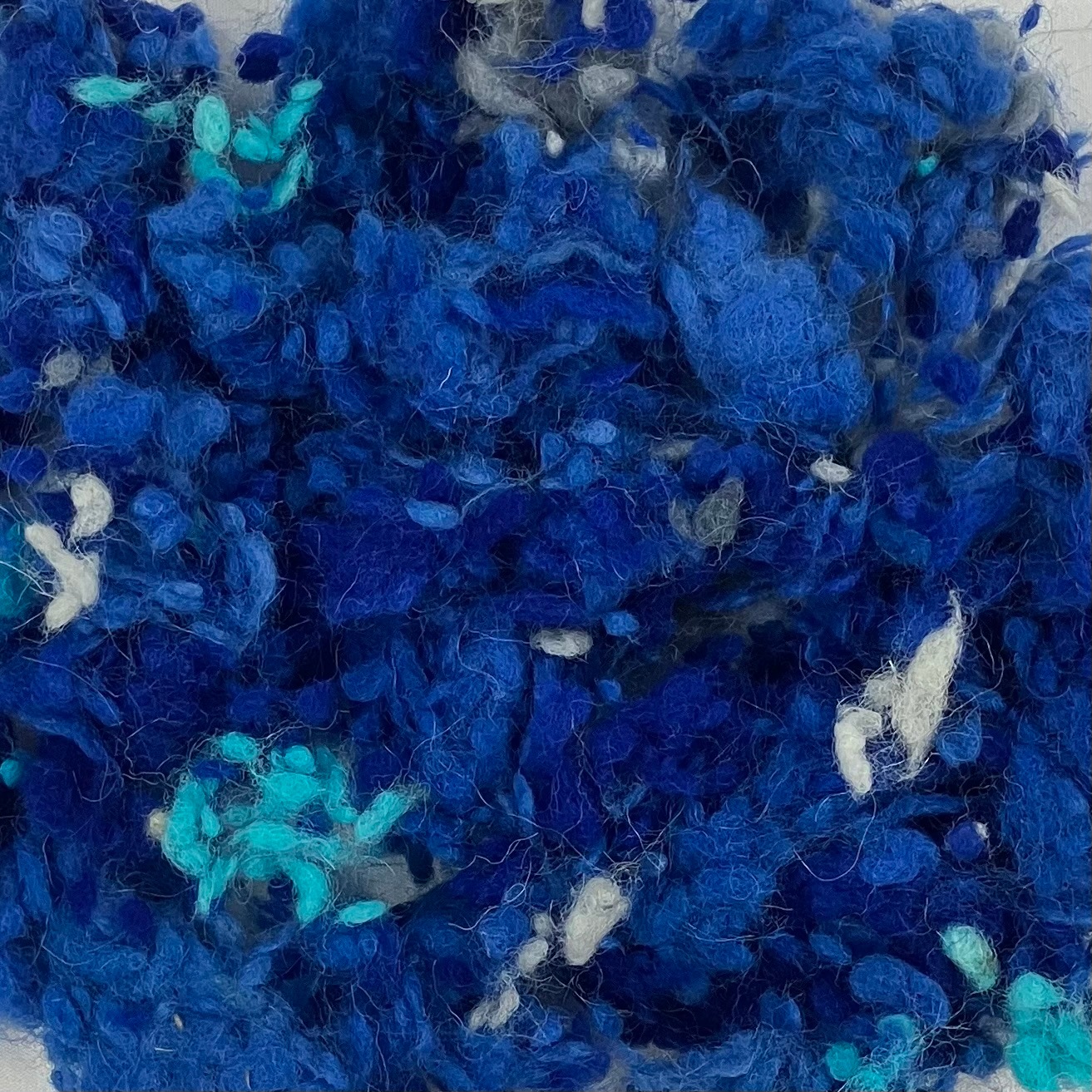 多色染めネップネップ　青系 20g