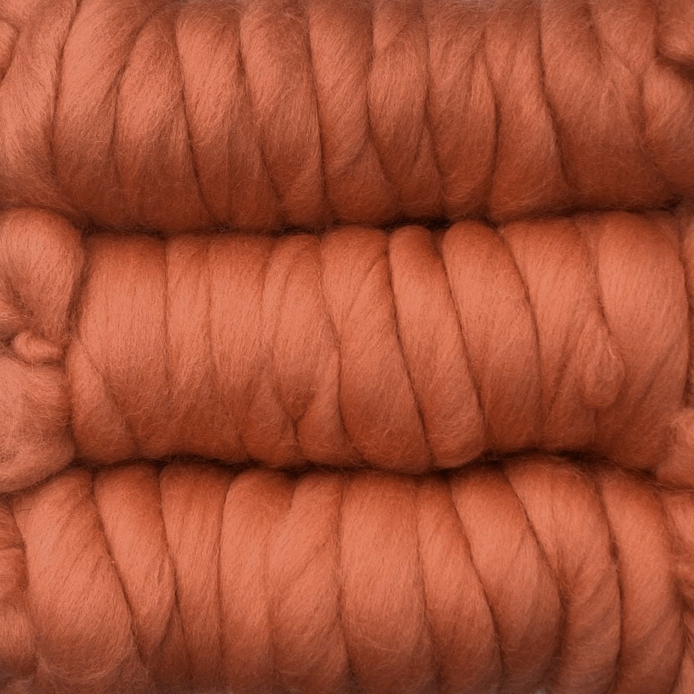 金の羊染めメリノウール 64's シナモン