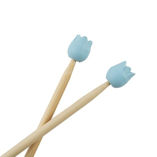 Tulip　編み針キャップブルー小