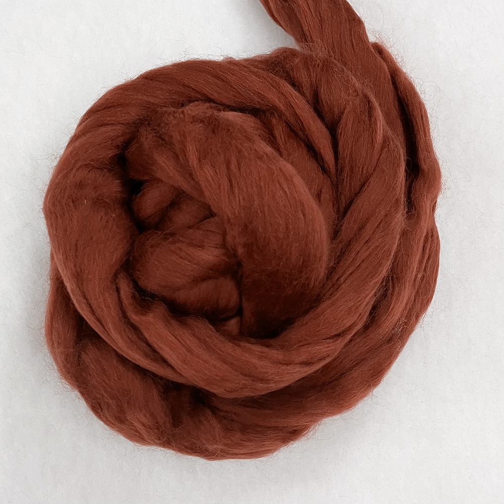 金の羊染めメリノウール 64's マホガニー