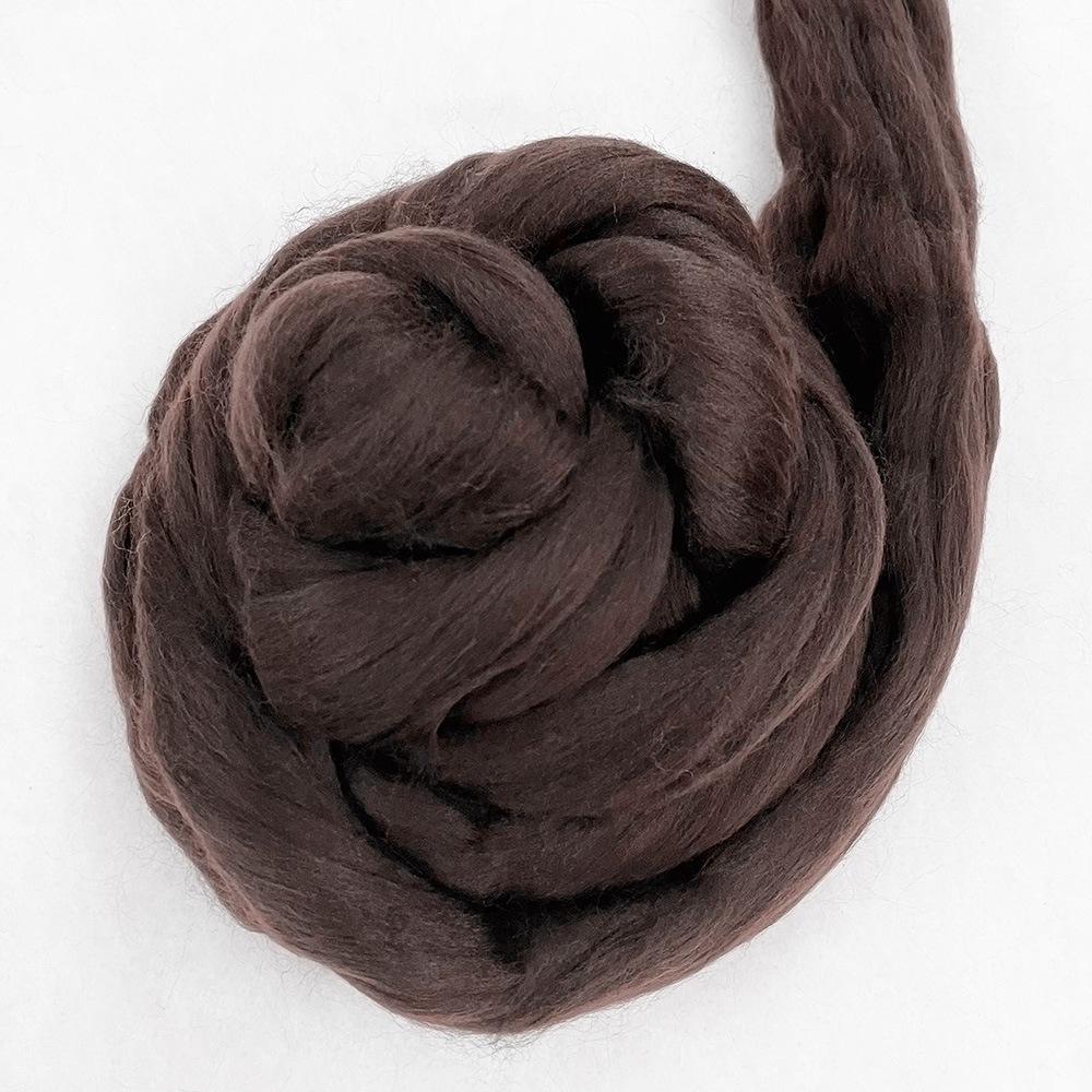 金の羊染めメリノウール 64's モカ