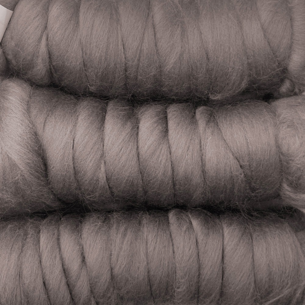 金の羊染めメリノウール 64's ピューター