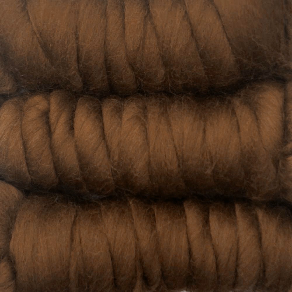 金の羊染めメリノウール 64's チョコレート