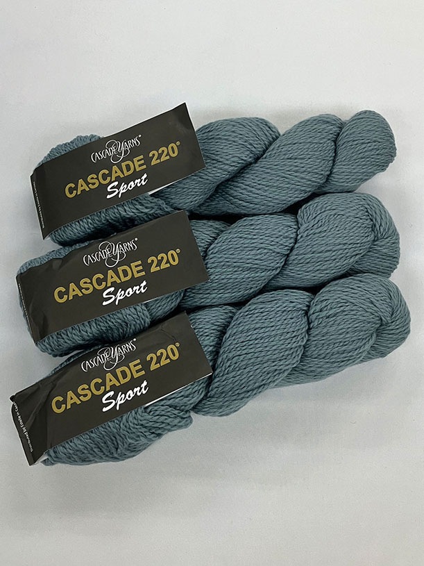 W921 ｶｽｹｰﾄﾞ ｽﾎﾟﾙﾄ 並太(Smoke Blue)     #1085　