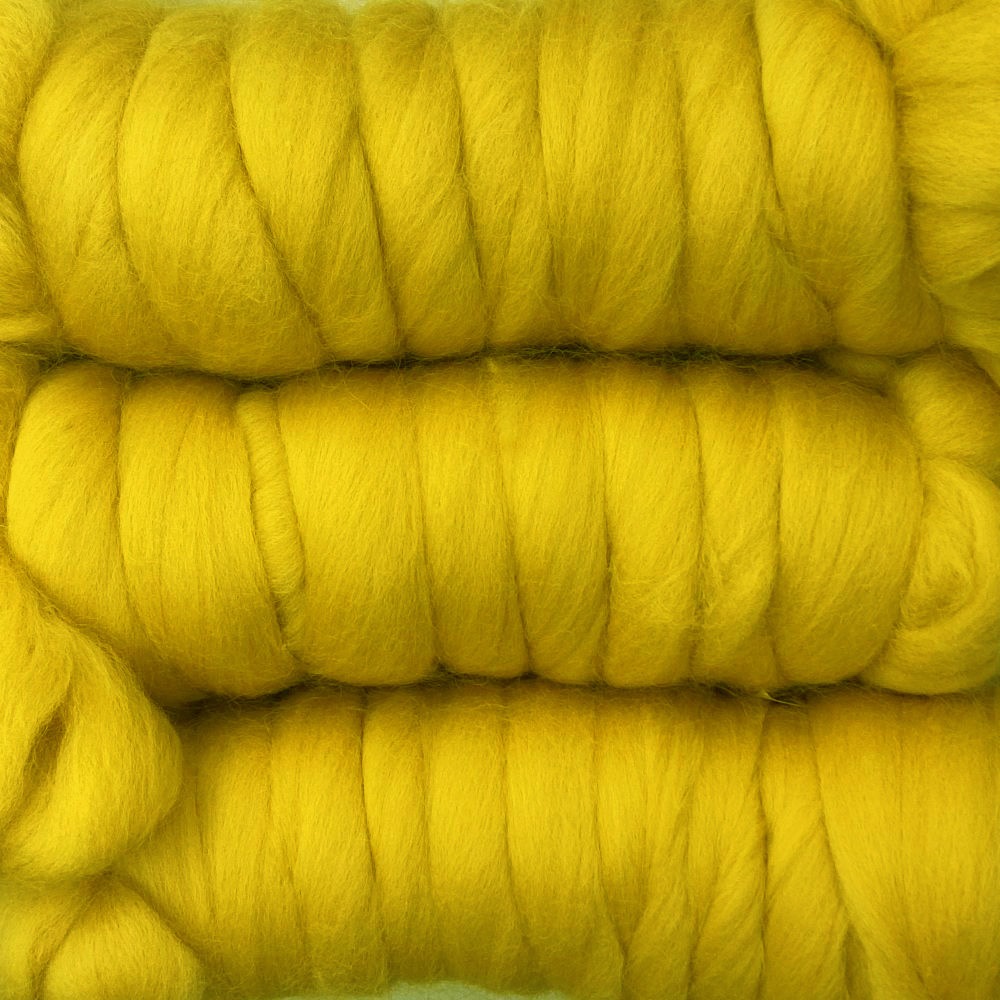 金の羊染めメリノウール 64's マスタード