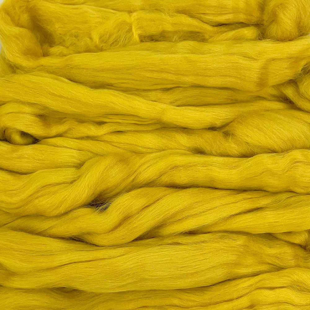 金の羊染めメリノウール 64's マスタード