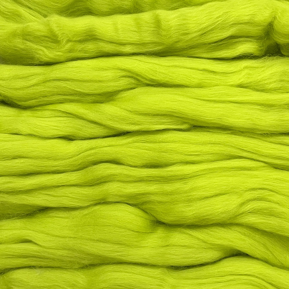 金の羊染めメリノウール 64's グリーンアップル