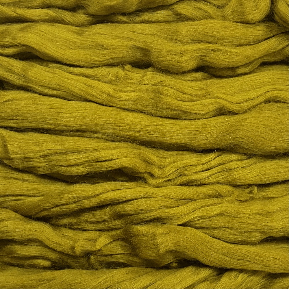 金の羊染めメリノウール 64's オリーブイエロー