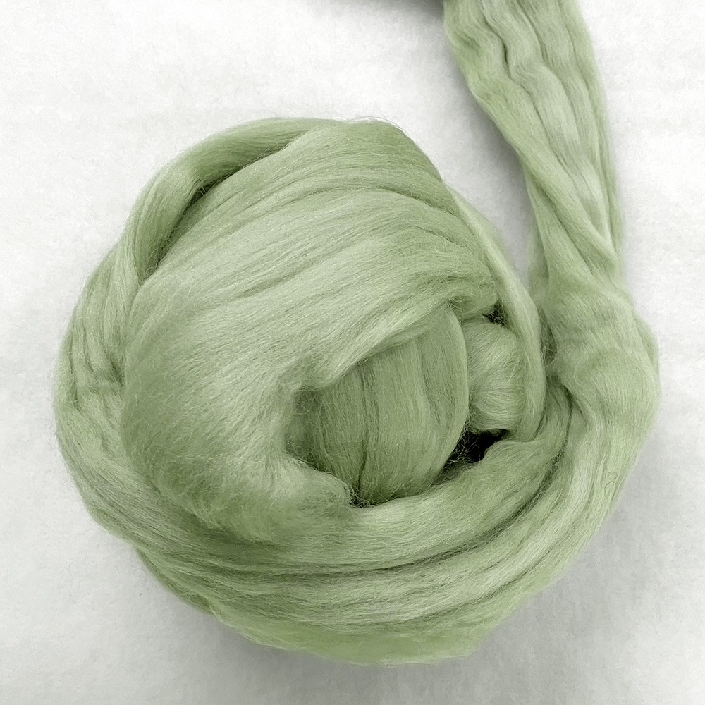 金の羊染めメリノウール 64's セージ