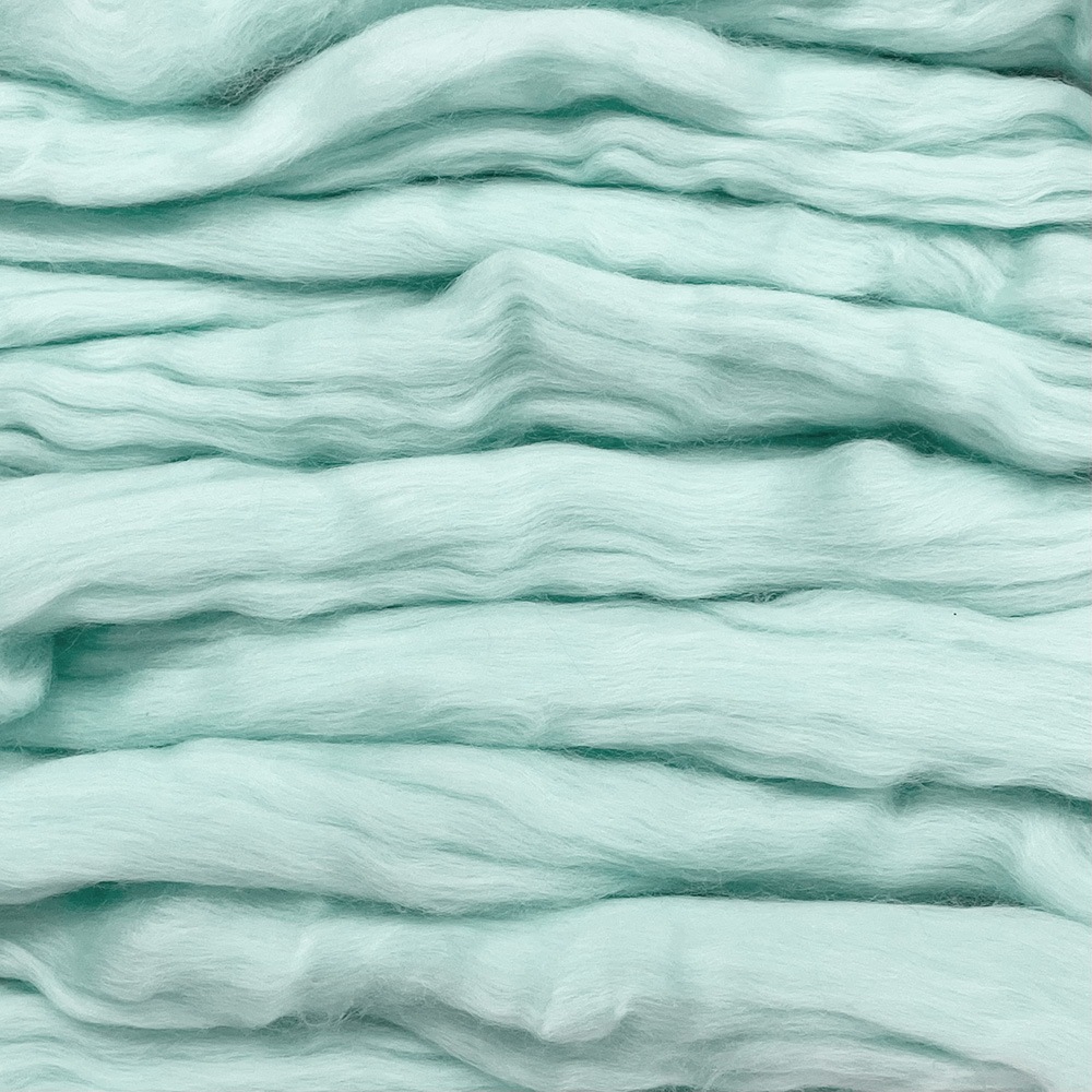 金の羊染めメリノウール 64's クリアブルー