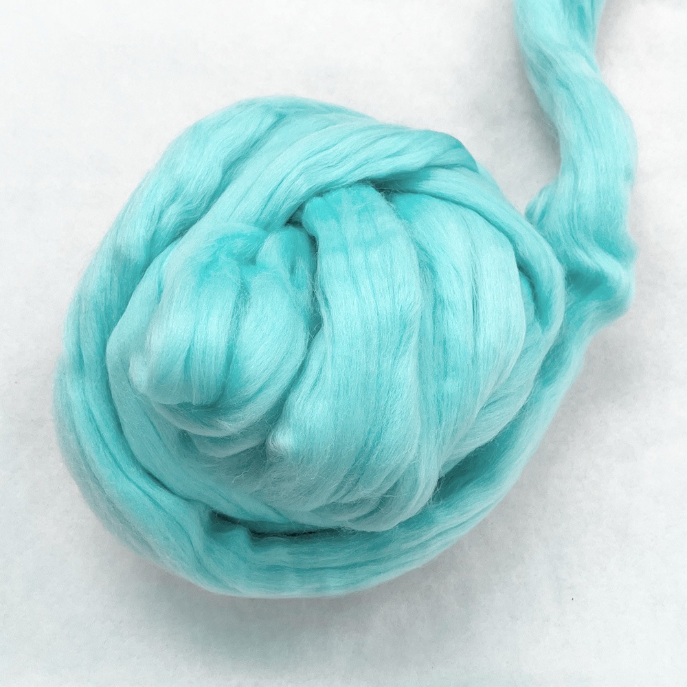 金の羊染めメリノウール 64's アクア