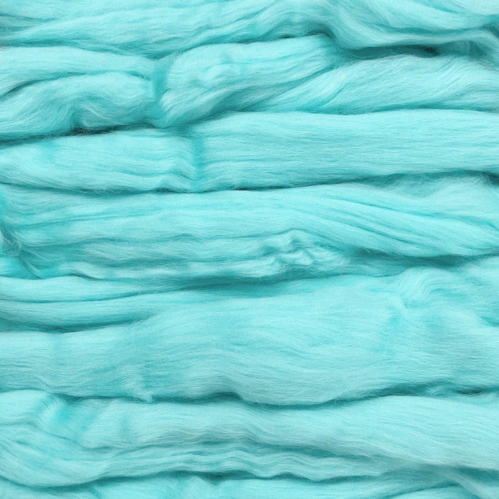 金の羊染めメリノウール 64's アクア