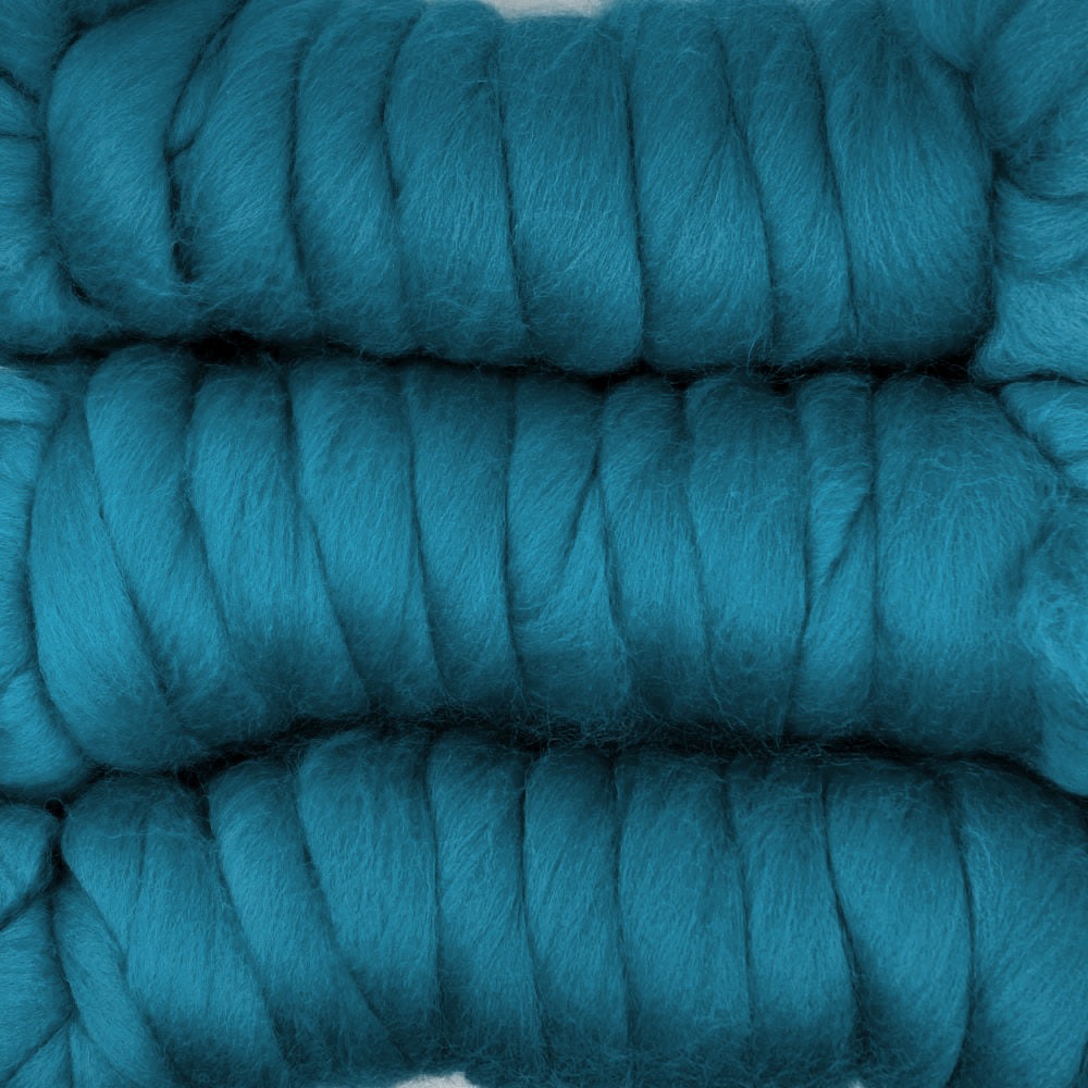 金の羊染めメリノウール 64's アクアマリン