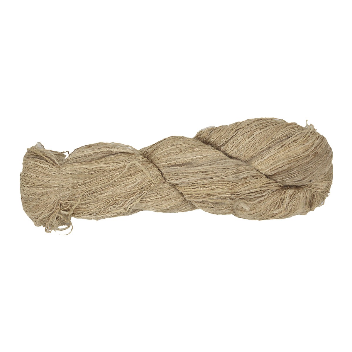 S320.絹タッサー手引き糸 生成り 絹100% 100g綛 1650円/100g(税込)