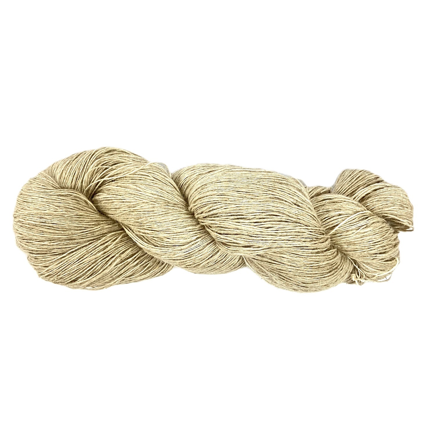 L17.麻スラブ糸　36/4  麻100%（リネン50％ラミー50％）　100g綛 1100円/100g(税込)