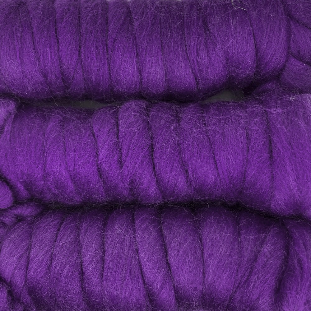 金の羊染めメリノウール 64's バイオレット