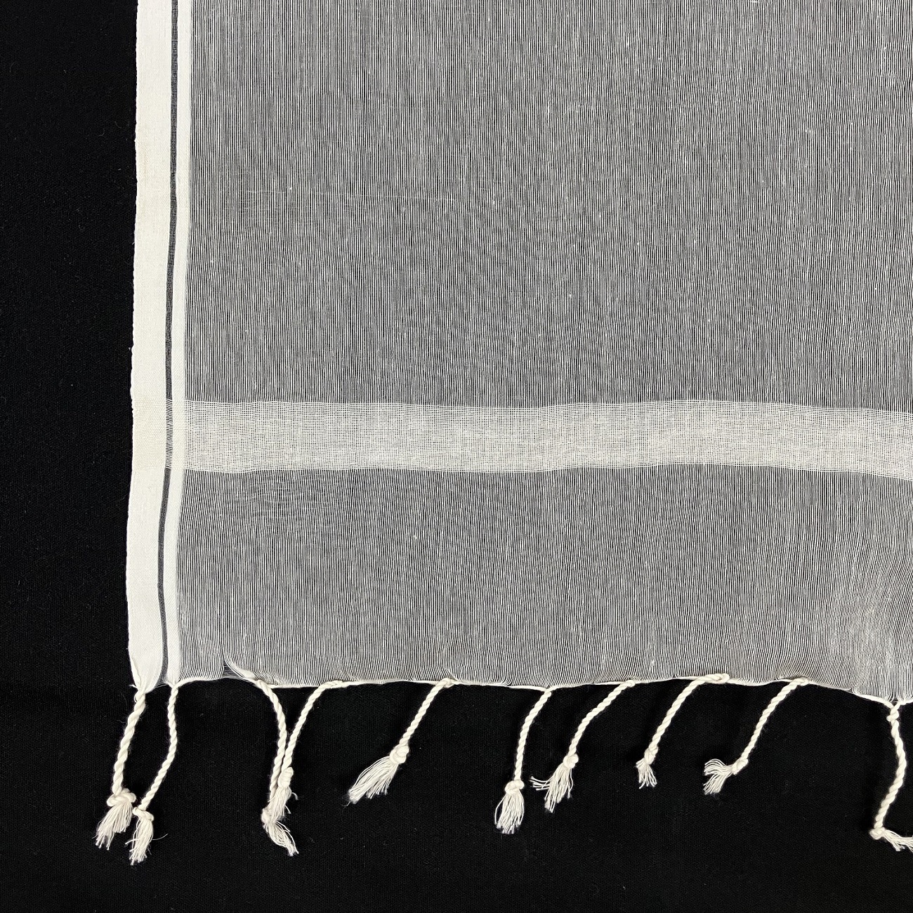 149.薄平織りショール　絹50% 綿50%