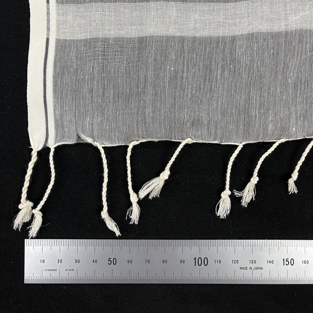 149.薄平織りショール　絹50% 綿50%