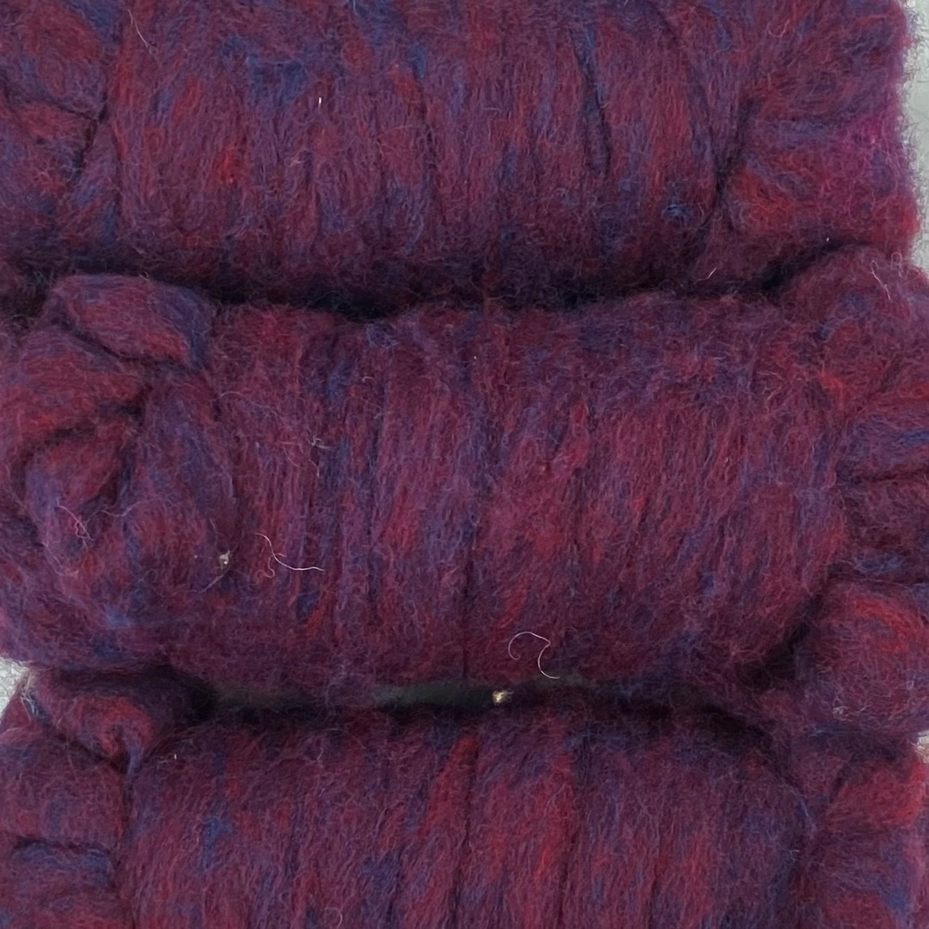 英国タッティーウール 　えんじ×紺 