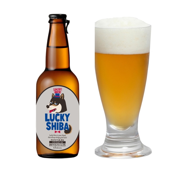 黄桜 ラッキーシバ 瓶ビール 330ml　【伏水蔵】