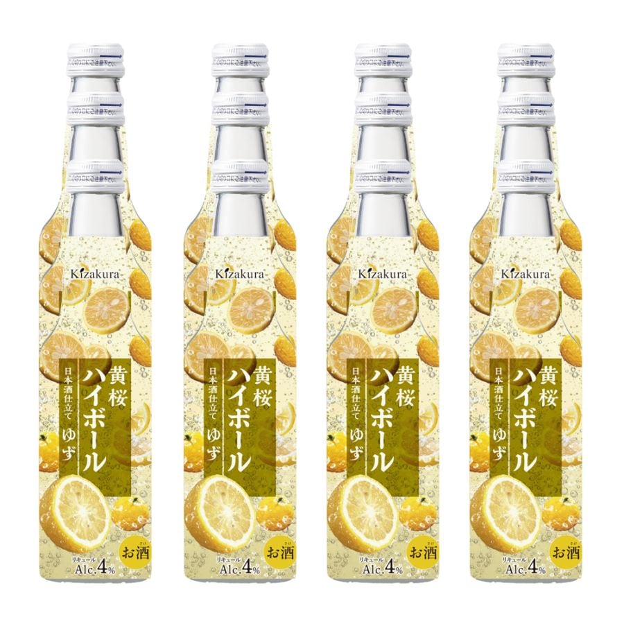 黄桜 ハイボール 日本酒仕立て ゆず （235ml×12本） 【商品番号：8850】