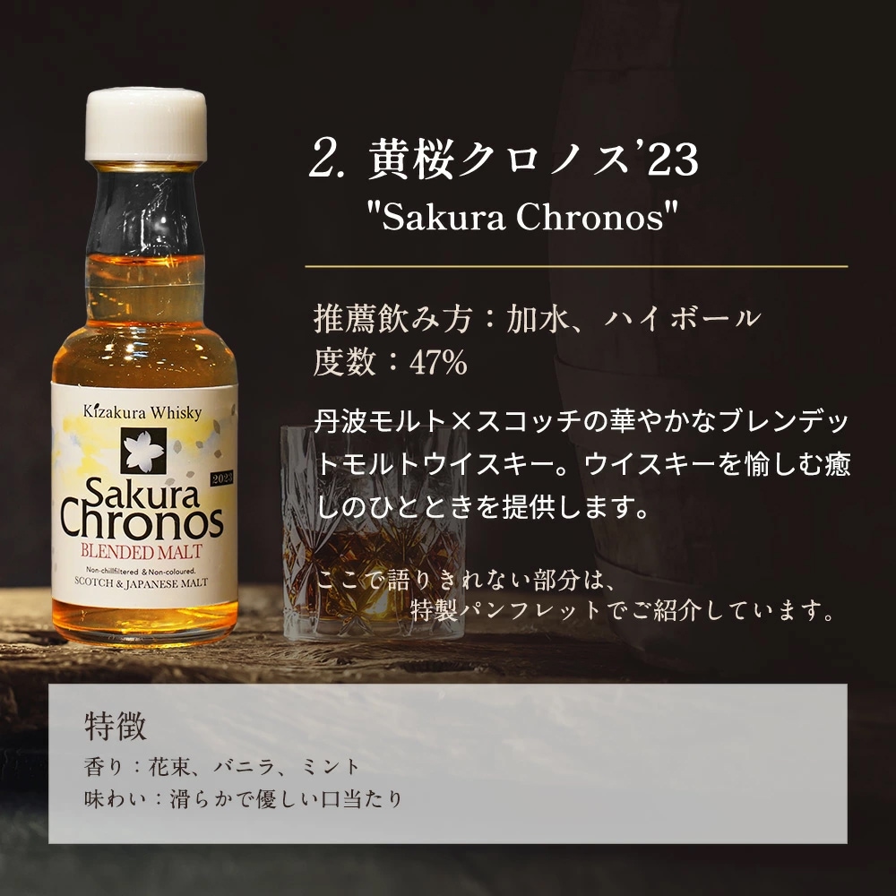 黄桜シングルモルトウイスキー 丹波 6本セット 黄桜 丹波蒸溜所 ウイスキー＆ジン プレミアムセット（50ml×6本