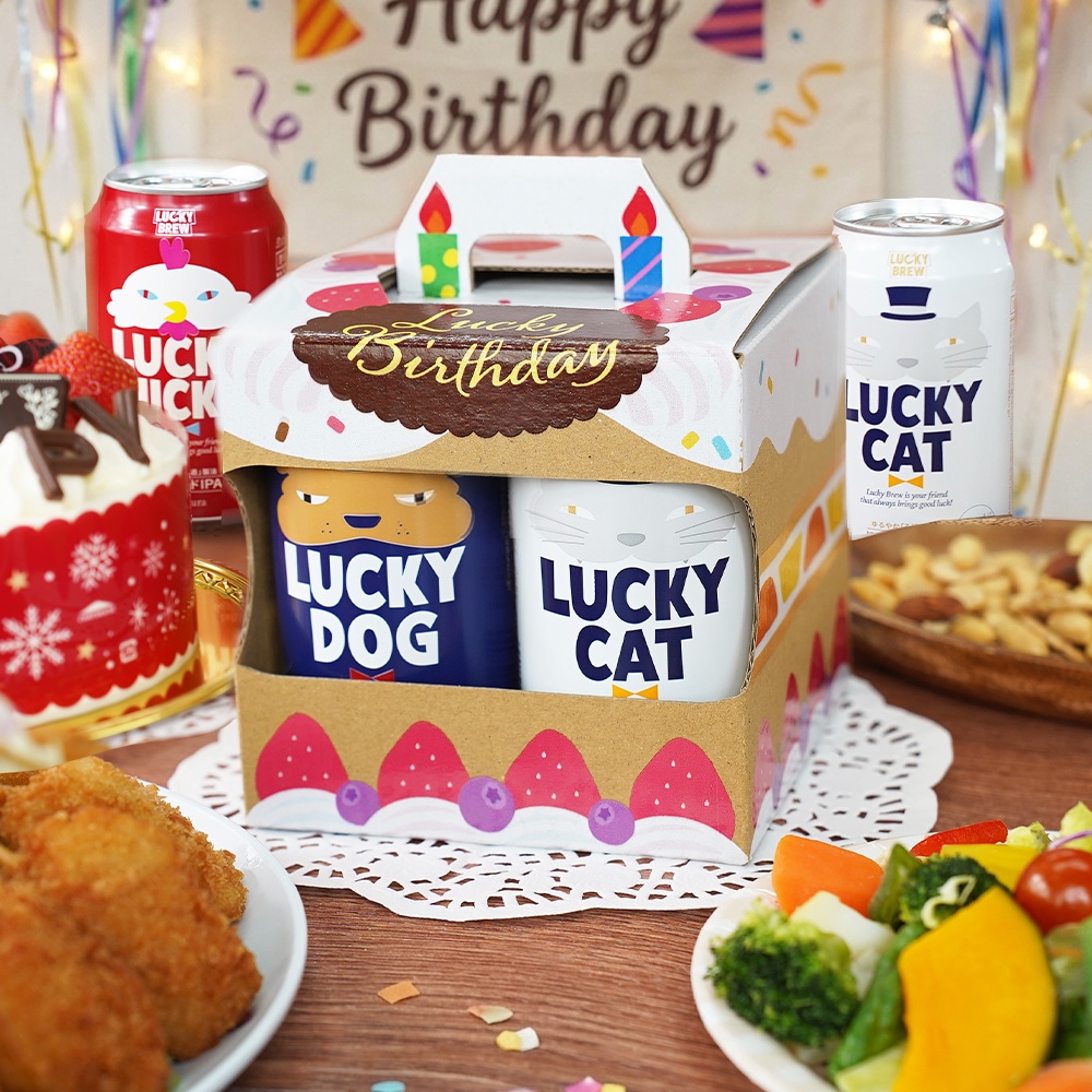 黄桜 hako_beer birthday ラッキー 3種4缶セット (350ml×4缶) 【商品