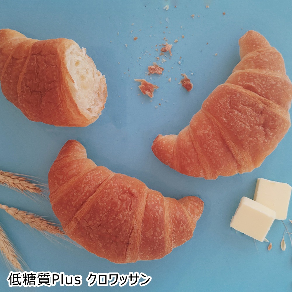 【機能性表示食品】低糖質Plus クロワッサン＋北海道小豆あんぱんセット 24個入り