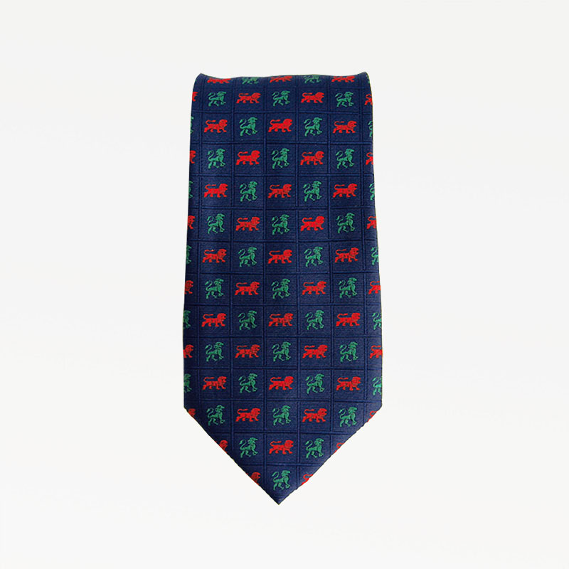 1896 ジェイプレス ネクタイ 小紋柄 クレスト 紋章 獅子 ライオン 1896 ジェイプレス ネクタイ 小紋柄 クレスト 紋章 獅子
