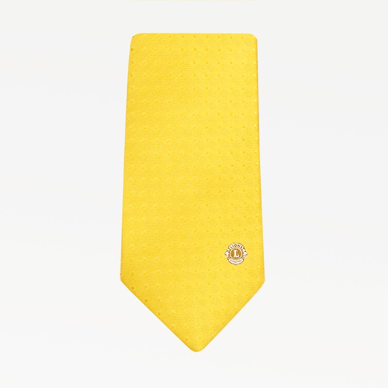 ネクタイ「ドット」イエロー｜京琳堂【ライオンズクラブ公認指定業者】