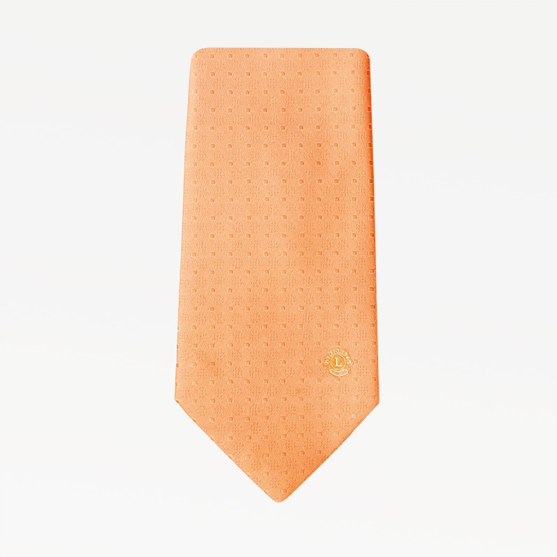 ネクタイ「ドット」オレンジ｜京琳堂【ライオンズクラブ公認指定業者】