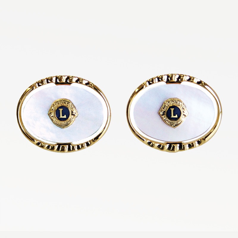 カフスリンクス「白蝶貝」 ｜京琳堂【ライオンズクラブ公認指定業者】