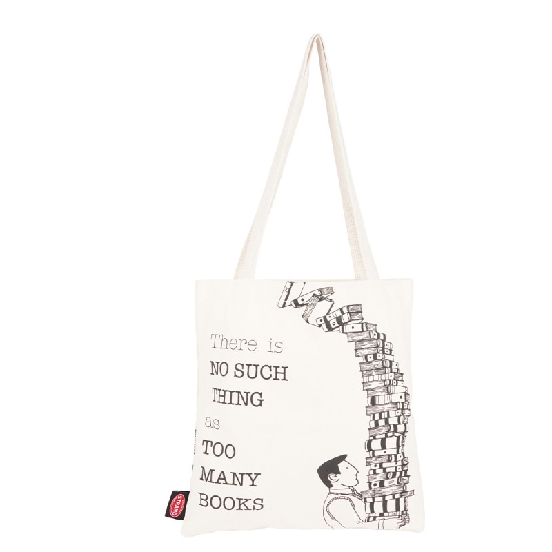 【STRAND BOOK STORE】Tote Too Many Books トートバッグ S (WHITE) 9111252286