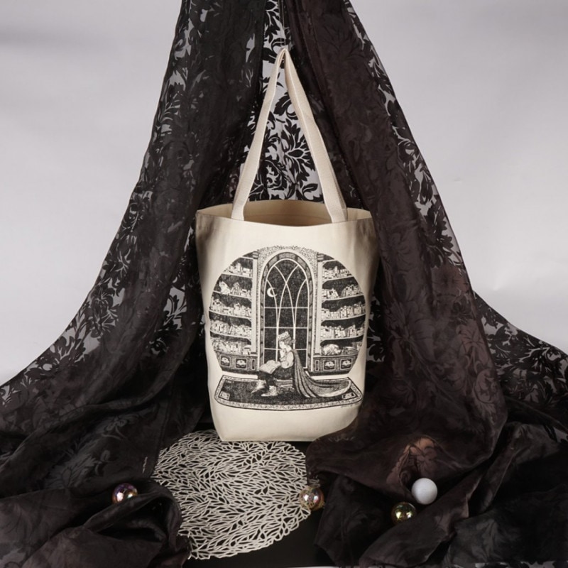 【STRAND BOOK STORE】Tote Queen of the Stacks トートバッグ M (WHITE) 9112290564
