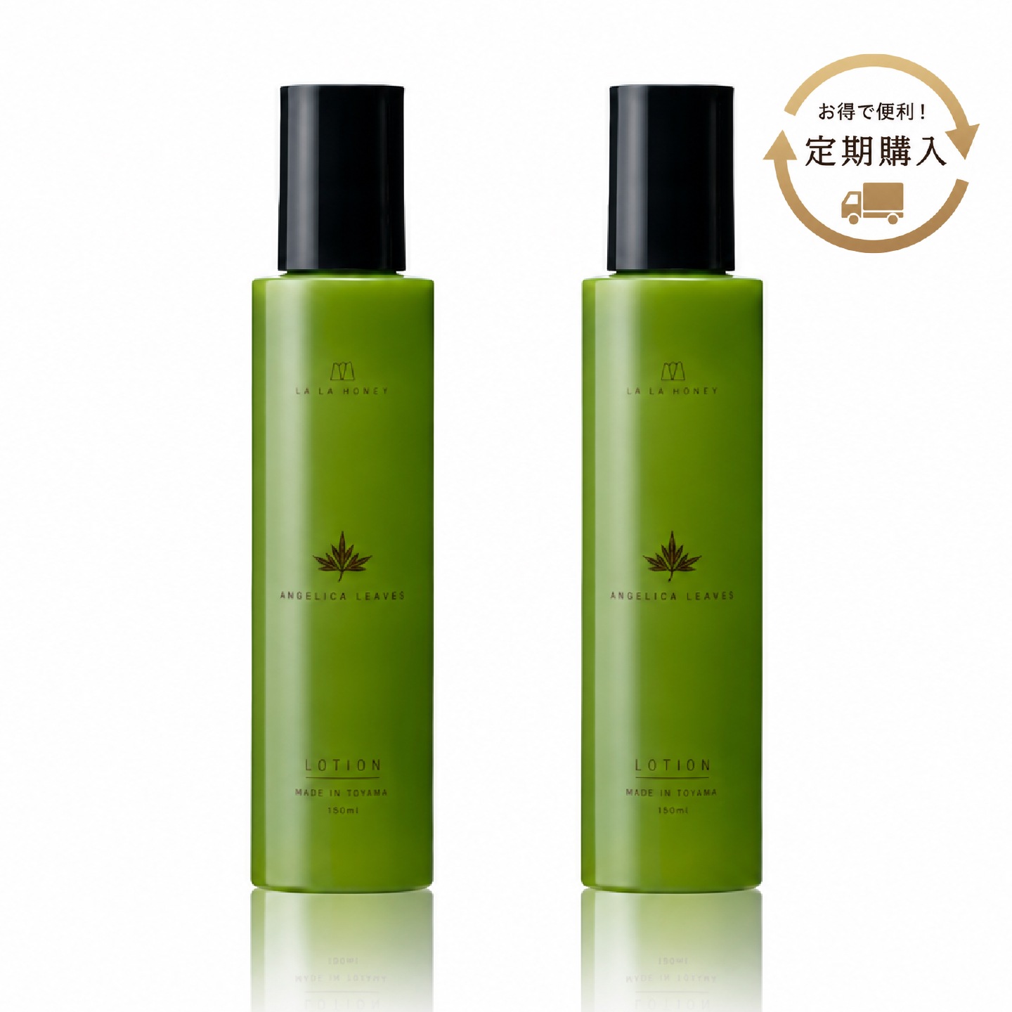 【定期購入】LALA HONEY トウキ葉 ローション〈化粧水〉150ml 　2本セット