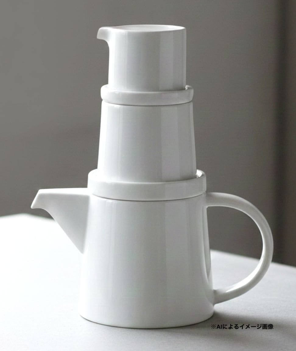 白山陶器】M型3点セット ホワイト｜ラムフロム - アートグッズ