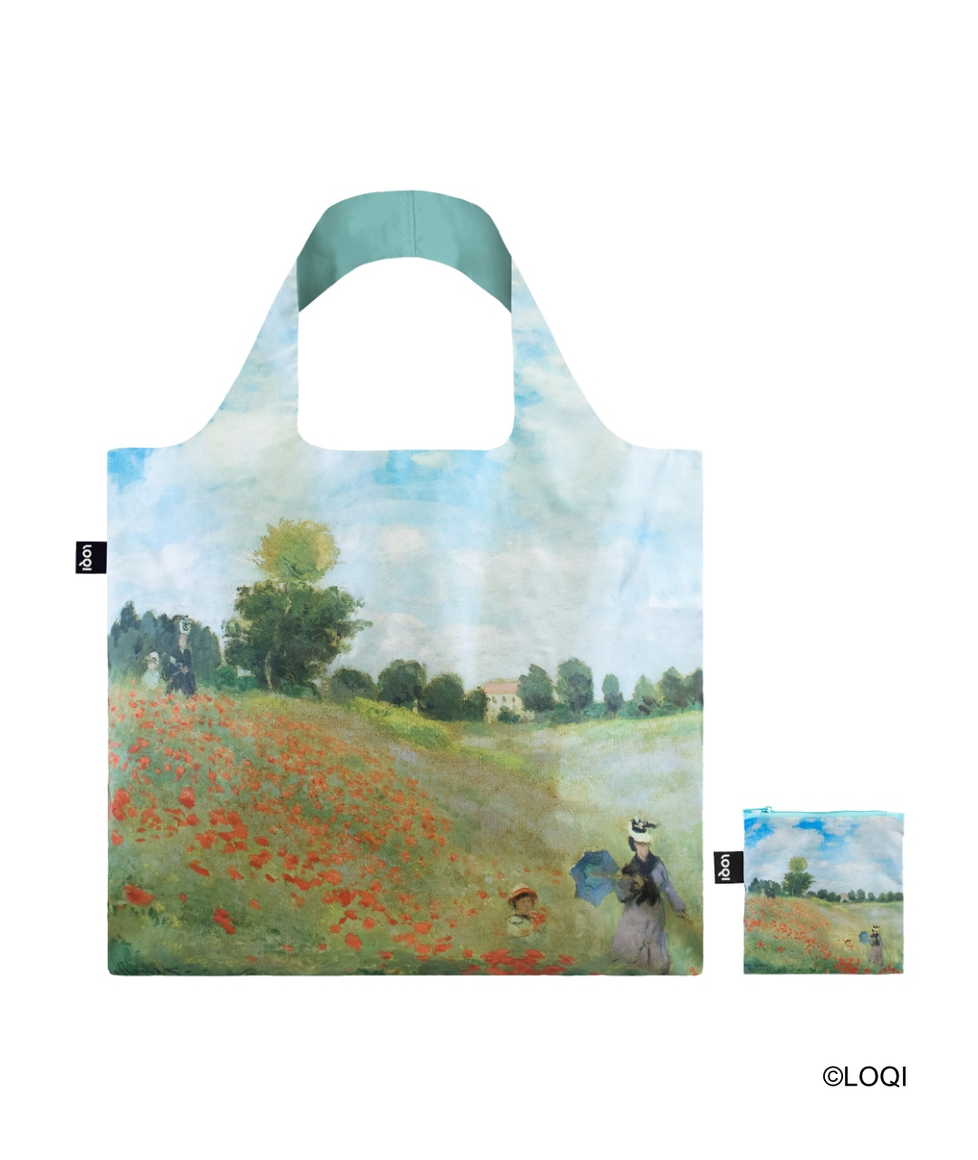 LOQI クロード・モネ柄 エコバッグ LOQI クロード・モネ トートバッグ [Wild poppies