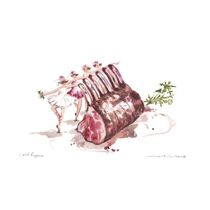 田中麻記子　水彩画「いちごミルク」 Makiko Tanaka 田中麻記子 のアート作品 | 現代アートの販売・通販