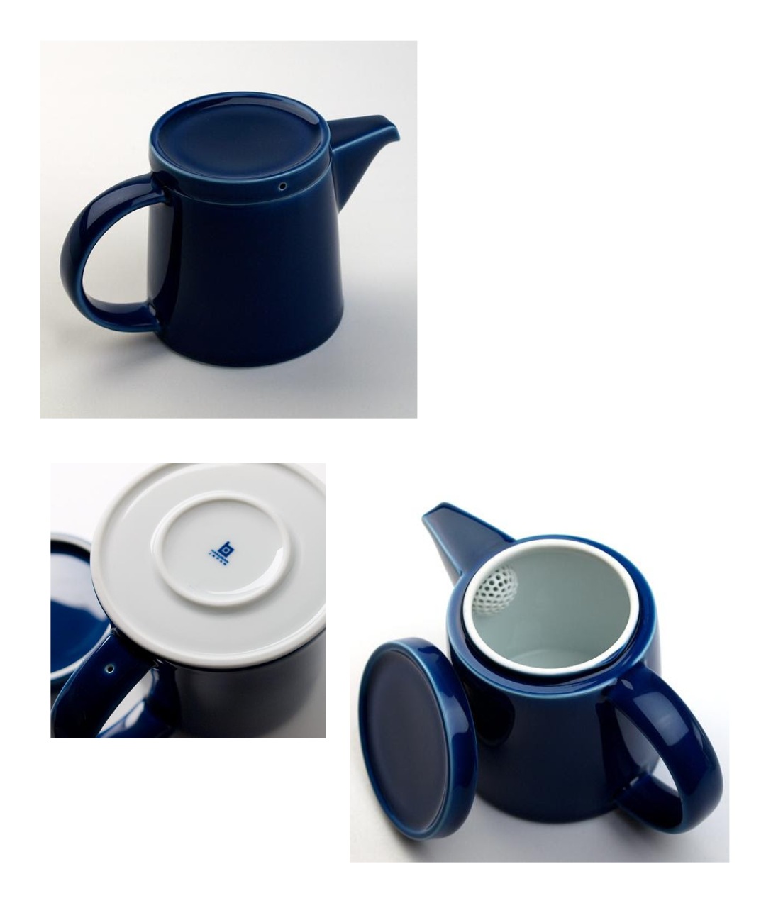 雑貨　陶器　ブルーポット　インテリア　まとめ売り 英国バーレイ社の食器、ブルーアーデンのティーポットL（1.1L）(n1-446