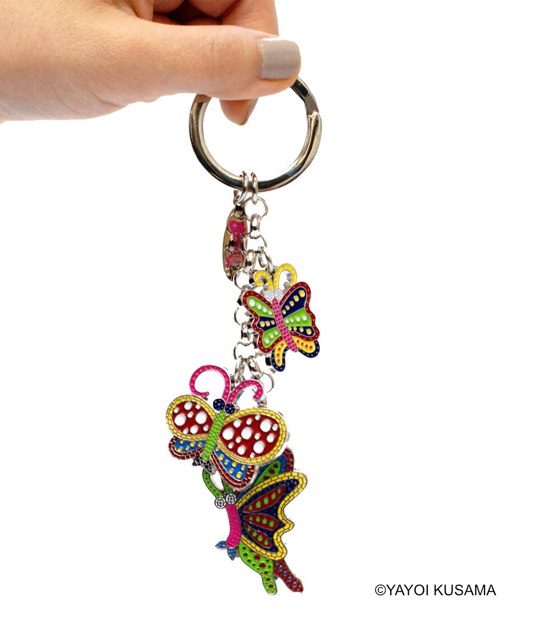 草間彌生 キーリング [蝶]｜ラムフロム - アートグッズ＆デザイン