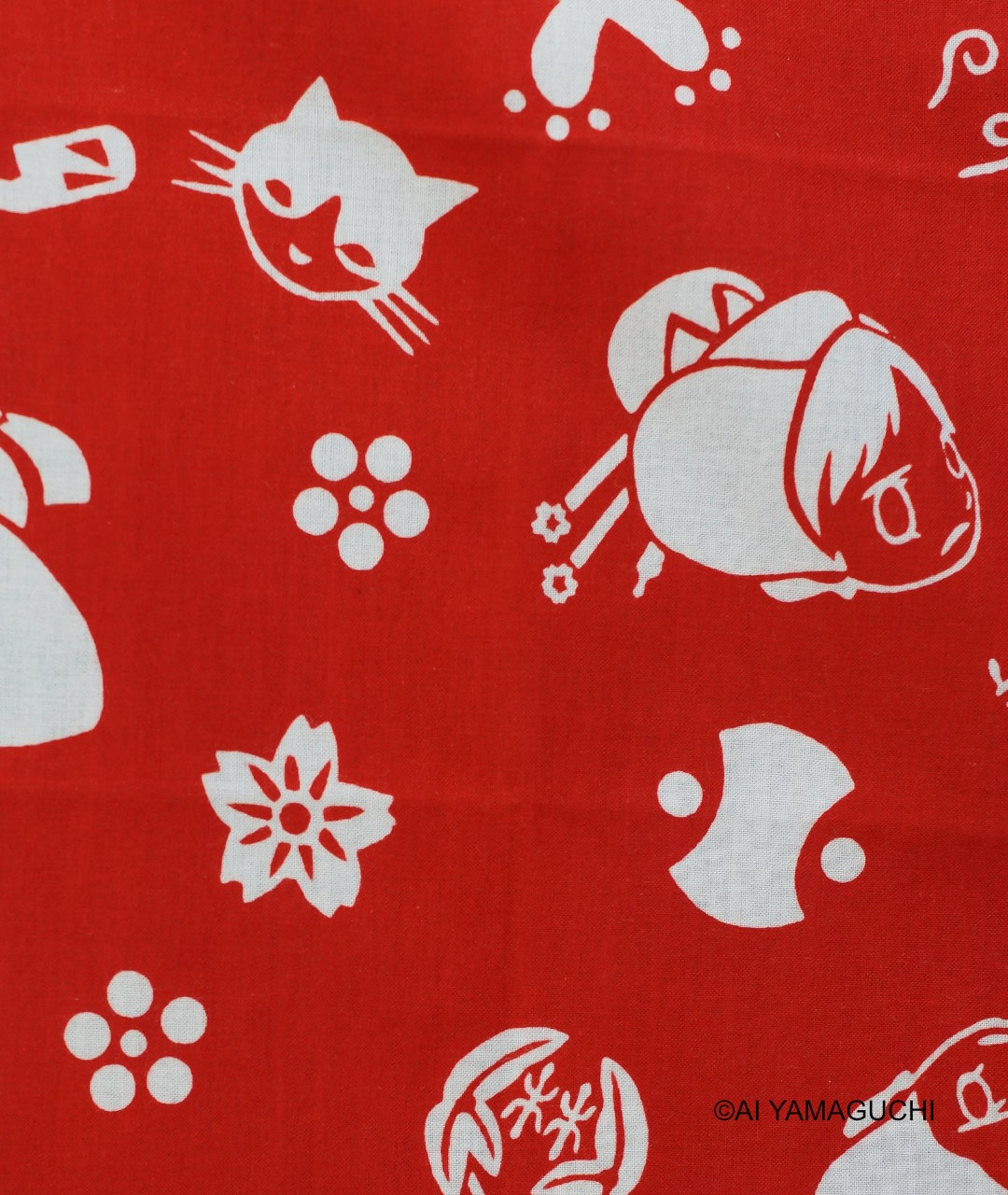 奈良美智のライブ誕生日会の手ぬぐい2019年製｜奈良美智 手ぬぐい