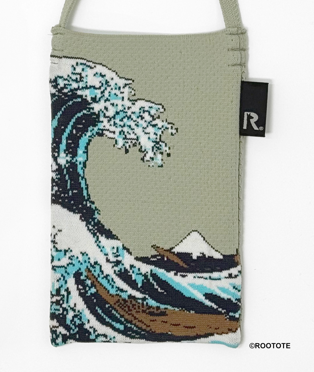 Chevon ヲ肉食べタイ倶楽部 冥冥 スクラッチくじ サコッシュ ami ART サコッシュ［葛飾北斎 神奈川沖浪裏]｜ラムフロム - アート