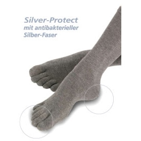 EU7001 ドクターフット 抗菌銀糸使用5本指ソックス 23-25cm 25-27cm 27-29cm ブラック