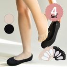 送料無料 絹フットカバー 4足組 【20181】 S/M/L